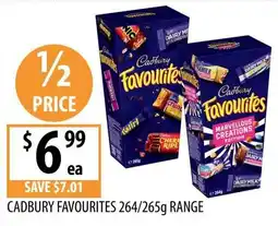 Supabarn Cadbury Favourites offer