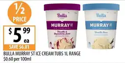 Supabarn Bulla Murray St Ice Cream Tubs offer