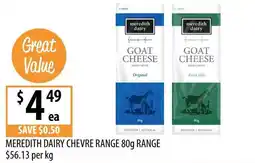 Supabarn Meredith Dairy Chevre Range offer