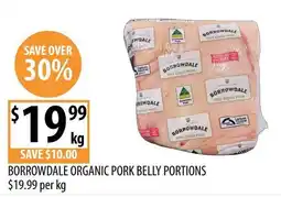 Supabarn Borrowdale Organic Pork Belly Portions offer