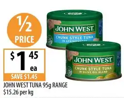 Supabarn John West Tuna offer