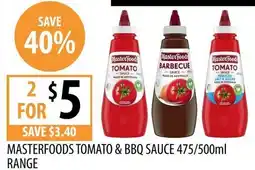 Supabarn Masterfoods Tomato & BBQ Sauce offer