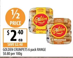 Supabarn Golden Crumpets offer