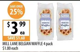 Supabarn Mill Lane Belgian Waffle offer