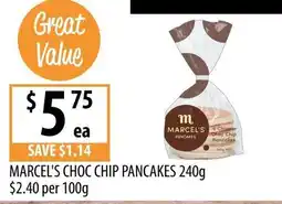 Supabarn Marcel's Choc Chip Pancakes offer