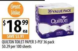 Supabarn Quilton Toilet Paper 3-Ply offer