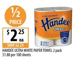 Supabarn Handee Ultra White Paper Towel offer