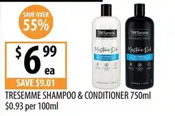 Supabarn TRESemmé Shampoo & Conditioner offer
