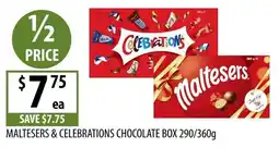 Supabarn Maltesers & Celebrations Chocolate Box offer