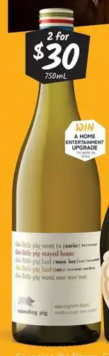 Cellarbrations Squealing Pig Sauvignon Blanc offer