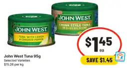 IGA John West Tuna offer