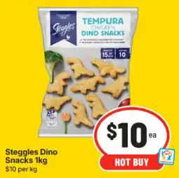IGA Steggles Dino Snacks offer