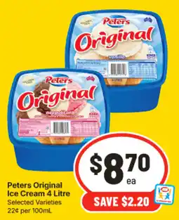 IGA Peters Original Ice Cream offer