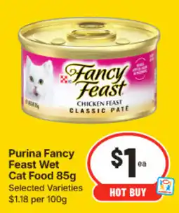 IGA Purina Fancy Feast Wet Cat Food offer