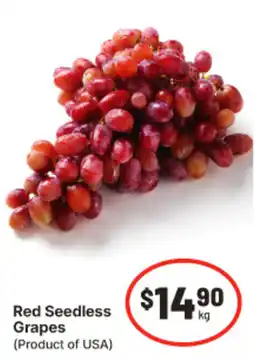 IGA Red Seedless Grapes offer
