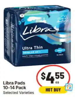 IGA Libra Pads 10-14 Pack Selected Varieties offer