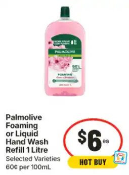 IGA Palmolive Foaming or Liquid Hand Wash Refill offer