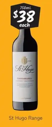 Cellarbrations St Hugo Coonawarra Cabernet Sauvignon offer