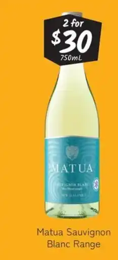 Cellarbrations Matua Sauvignon Blanc offer