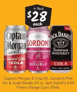Cellarbrations Captain Morgan Spiced Gold & Cola offer
