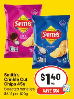 IGA Smith's Crinkle Cut Chips offer