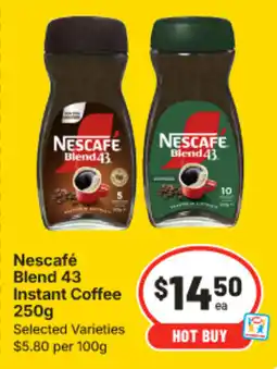 IGA Nescafe Blend 43 Instant Coffee offer