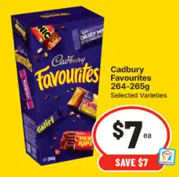 IGA Cadbury Favourites offer