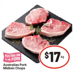 IGA Australian Pork Midloin Chops offer