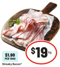 IGA Streaky Bacon offer