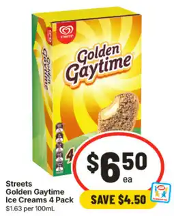 IGA Streets Golden Gaytime Ice Creams offer