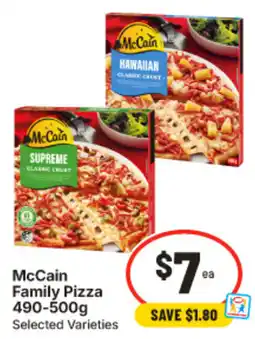 IGA McCain Family Pizza offer