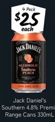 Cellarbrations Jack Daniel's Southern Peach offer