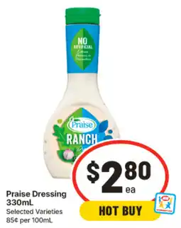 IGA Praise Dressing offer