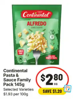 IGA Continental Pasta & Sauce Family Pack offer