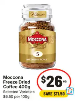 IGA Moccona Freeze Dried Coffee offer