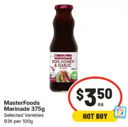 IGA MasterFoods Marinade offer