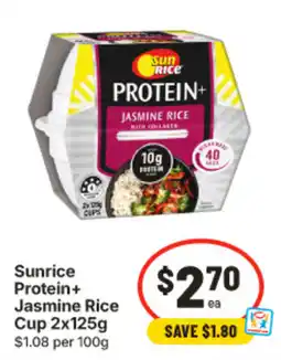 IGA Sunrice Protein+ Jasmine Rice offer