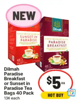 IGA Dilmah Paradise Breakfast or Sunset in Paradise Tea offer