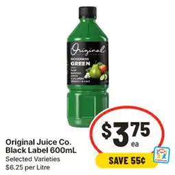 IGA Original Juice Co. Black Label offer