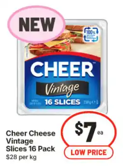 IGA Cheer Cheese Vintage Slices offer