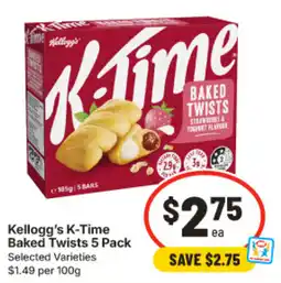 IGA Kellogg's K-Time Baked Twists offer