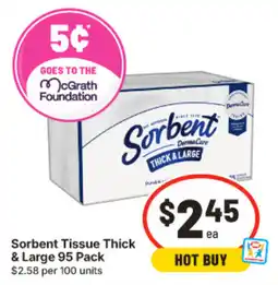 IGA Sorbent Tissue Thick & Large offer