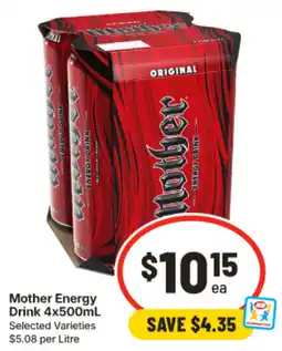 IGA Mother Energy Drink offer