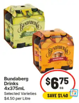 IGA Bundaberg Drinks Selected Varieties offer