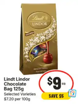 IGA Lindt Lindor Chocolate Bag Assorted offer