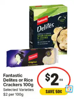 IGA Fantastic Delites or Rice Crackers offer