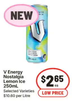IGA V Energy Nostalgia Lemon Ice offer