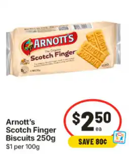 IGA Arnott's Scotch Finger Biscuits offer