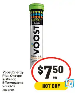 IGA Voost Energy Plus Orange & Mango Effervescent offer
