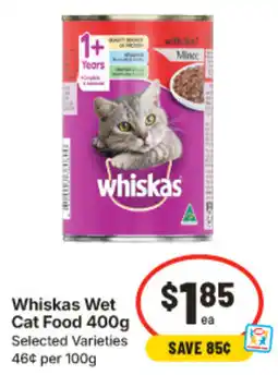 IGA Whiskas Wet Cat Food offer